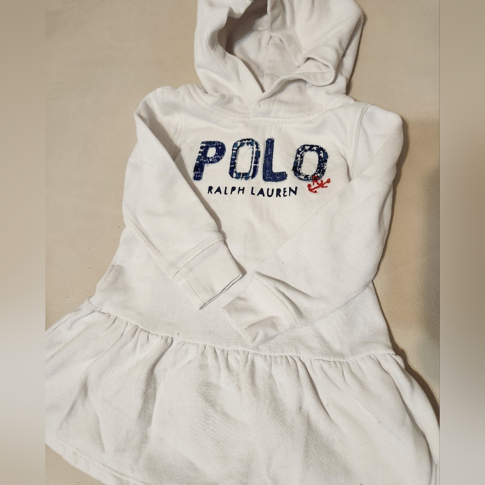 Ralph Lauren White Hoodie Dress